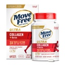 Move Free Ultra Triple Action Skupna podpora Dodatek - Tip II Kolagen Boron & Hyaluronic Acid - Podpira Joint Comfort, Kartiliage & Bones v 1 Majhne tablete na dan, 64 tablet (64 obrokov)*