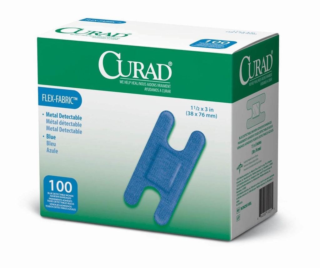 Curad Knuckle, Tkani modri zaznavni pas, 100-Count