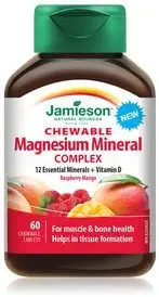 Jamieson žvečljivi magnezijev mineralni kompleks, 60 tablet