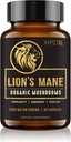 HPD Rx Lion's Mane Gobe Extract Kapsule Natural Nootropic, podpira spomin in fokus, Pospeševalec immunitete - Potent gobe dodatek 