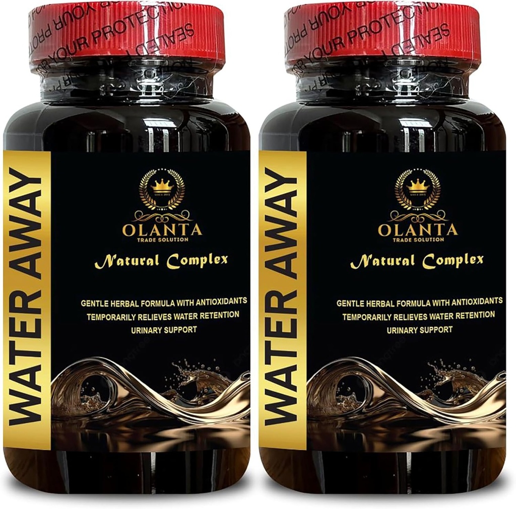 Splošne tablete za odvajanje vode - tablete za zadrževanje vode, tablete sečne kisline, naravni diuretiki za zadrževanje vode, imunska podpora, vodne tablete največja moč - 2 steklenici