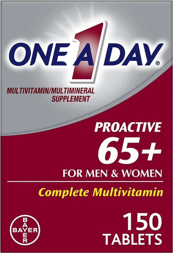 En dan proaktivnih 65 Plus multivitaminov za moške in ženske, 150 tablet (Pack po 2) za en dan