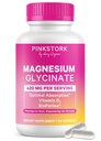 Roza Stork Magnezij Glicinat z vitaminom D - Magnezij dodatek za ženske v podporo naravni mir, razpoloženje, in spanje - Hormonsko ravnovesje za ženske - 60 kapsule, 1 mesec dobave