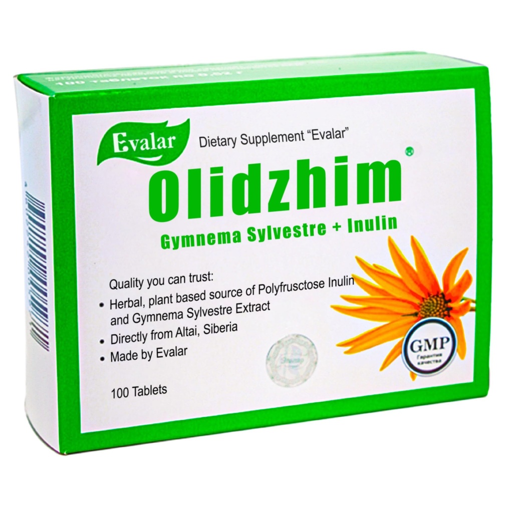 Evalar Gymnema Sylvestre Inulin Olidzhim Herb 100 Tabs Altai Sibirija