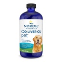 Nordic Naturals Pet Trska Jetrno olje, nearomatizirano - 16 oz - 1048 mg Omega-3 Per Teasporn - Ribje olje za pse z EPA & DHA - spodbuja kožo, plašč, in imunskega zdravja