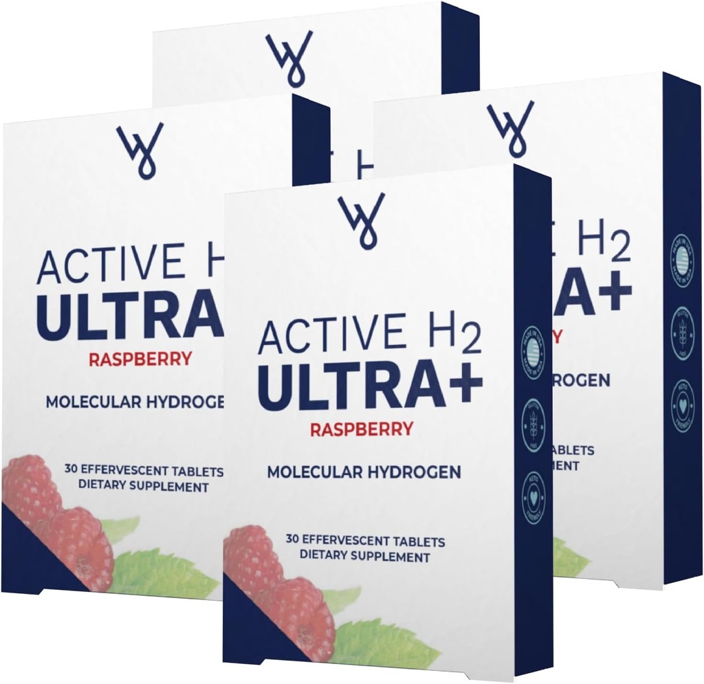 Aktivna H2 Ultra+ Vodikova vodna tableta, naravna malina. Optimizirajte zdravje, podpirajte imuniteto in uravnotežene antioksidate s koristmi hlapov molekulskega vodika 240