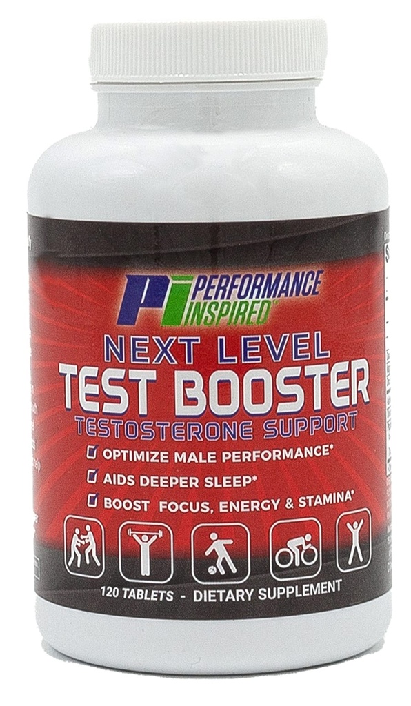 ZMOGLJIVOST INSPIRD Next Level Test Booster – Testosteron Podpora – Ashwagandha Root Extract – Energija, Stamina & Recovery – 120 Count