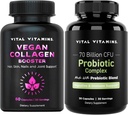 Vitalni vitamini Veganski kolagen Booster + probiotični kompleks