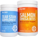 Hišni ljubljenček MD Tear Stain dodatek & Hišni ljubljenček MD Salmon Omega Bites