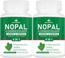 Super nopal 1600mg, Prickly Pear dodatek z R-Alpha lipoična kislina, kurkuma,120 Kapsule (60 Serving)