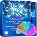Eye Gel Pads (24 parov) - Pod oči obliži za Puffy oči, gube, temni krogi, naravni Collagen Eye Gels, Pod oči maske obliži za obraz, da pomirijo Puffiness, oči vrečke