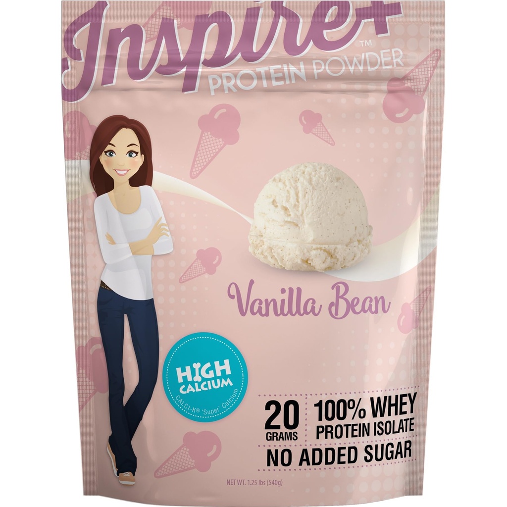 Bariatrična inspiracija za uživanje vanilije Bean 20g sirotkinega beljakovinskega izolata v prahu s kalcijom