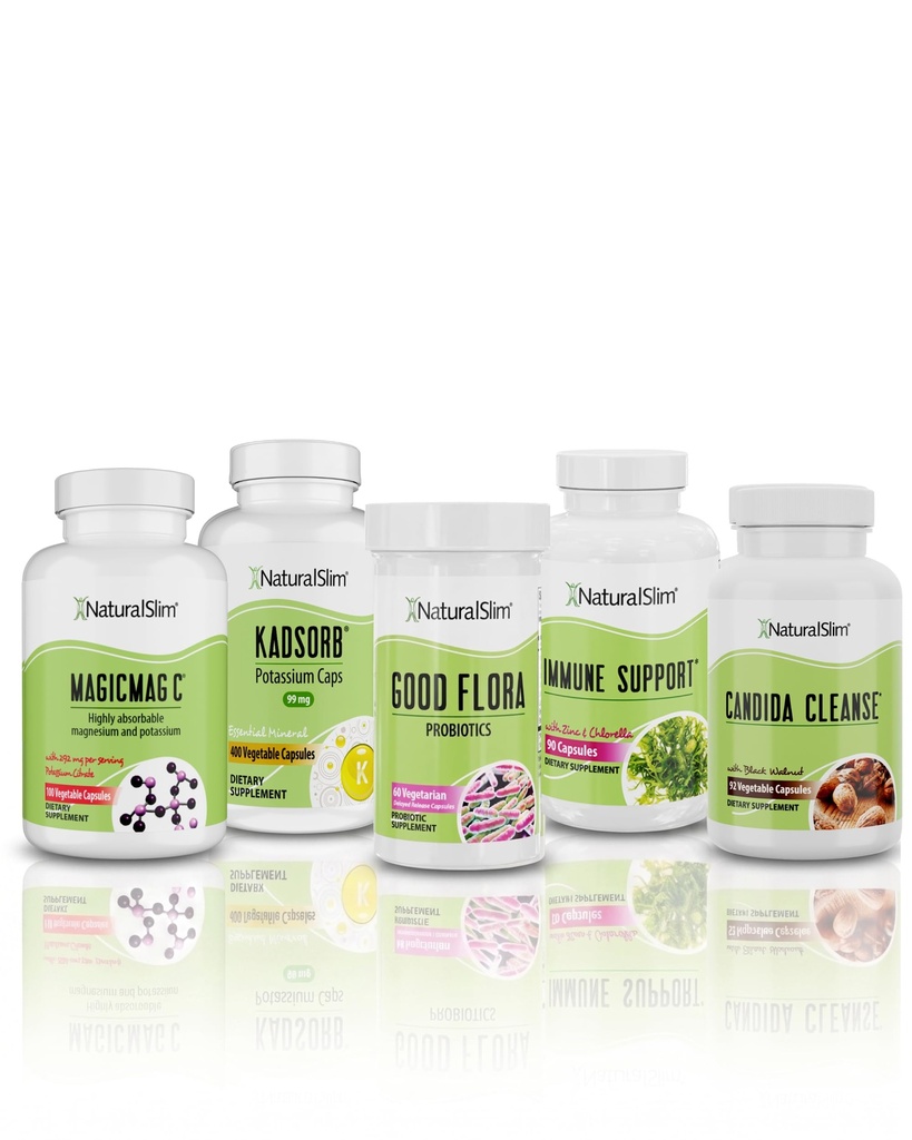 NaravneSlim super paket za čiščenje – Candiseptic Kit, MagicMag C in Kadsorb dopolnila 
