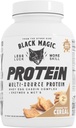 Črni Magic Protein v prahu Whey Egg Kazein Complex + Enzymes & MCT's recovery 2Lbs Cimet Toast Žitni aroma