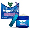 Vicks VapoRub, sivkasti voščenec, zatiranje kašlja, vrhnji prsni koš in analgetično mazilo, Medicated Vicks Vapors, Relief iz kašelj zaradi mraza, bolečine in bolečine, 1,76oz