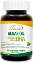 Olje Lovita Algae, DHA na rastlinski osnovi, alternativa ribjemu olju, Vegan Omega 3 z DHA 200 mg, 60 vegetarijanskih softgel