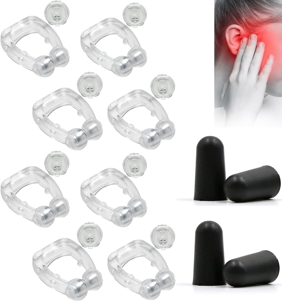 Acupeace Tinitus Relief naprava, Auricalm Tinitus Relief naprava, Tinitus Relief za zvonjenje ušesa, Tinitus uho Cuff Set Stop uho zvonjenje (4 Pari)
