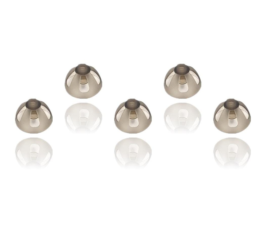 Ponovno zvok Sure Fit Slušni aparat Domes Smoky Gray Nasveti ušesni kosi Udobno za Open Fit BTE Zvočni ojačevalnik kompleta za obveščanje nevidni 10mm (L x 5)