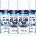 Colloidal Silver Gel Extra Jakost - 35ppm Aktiviran koloidal Silver Gel za največjo moč - Izdelano v ZDA - Strukturirana Formula v priročno 4 paket
