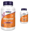 NOW Supplements, Ubikinol 100 mg, Visoka biološka razpoložljivost (aktivna oblika CoQ10), 120 Softgels & Supplements, L-karnitine 1.000 mg, Purest Form, Amino kislina, Fitness Support*, 100 tablet