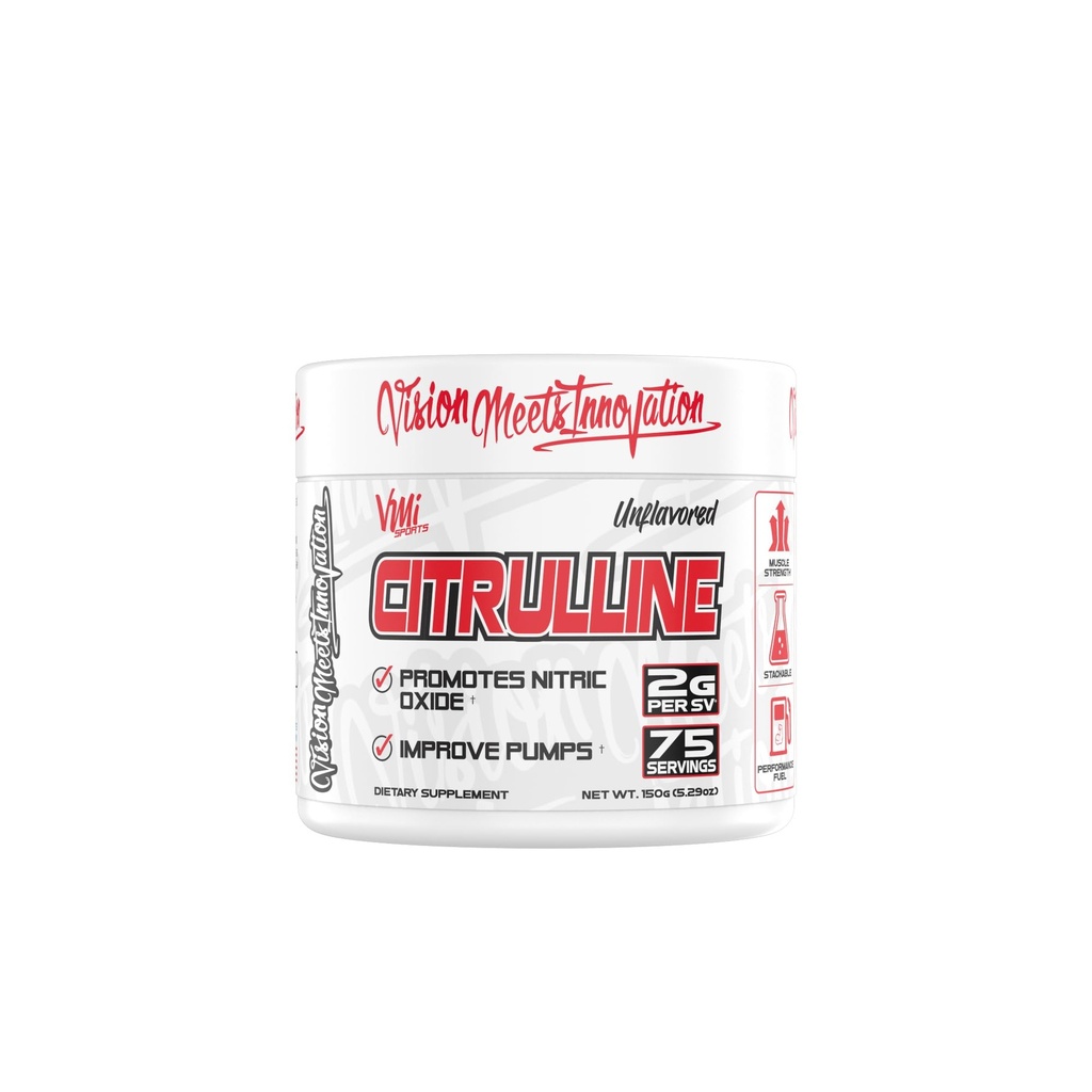 VMI Sports Citrulin Unflavored Powder Pure L-Citrulin 
