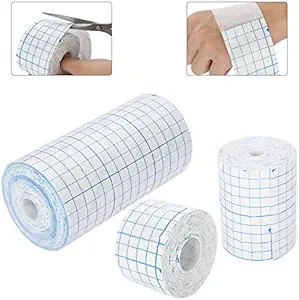 Mesh dihalni ne-Woven trak lepilni trak rolatni film oblačenje drugo kožo zdravljenje zaščitni adhezivni antibakterijski trakovi Fleksibilni netkani netkani 3,9 inc * 3,4cm(10cm*10m) (4inch*10,9yard)