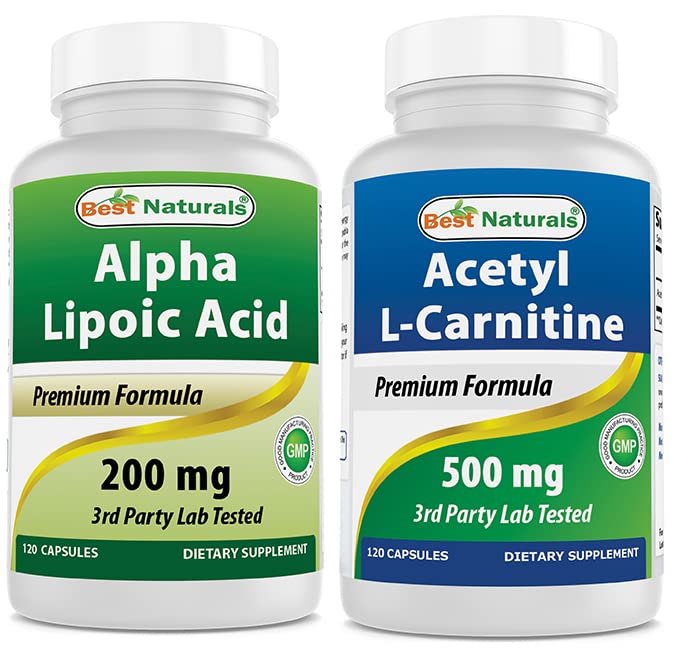 Najboljši naravni alfa lipoična kislina 200 Mg in acetil L-karnitin 500 Mg