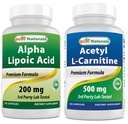 Najboljši naravni alfa lipoična kislina 200 Mg in acetil L-karnitin 500 Mg