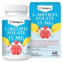 15 mg L metilfolata (5-MTHF) - aktivna folna kislina, obogatena z vitaminoma B6 in B12-60 vegetarijanske kapsule - brez glutena