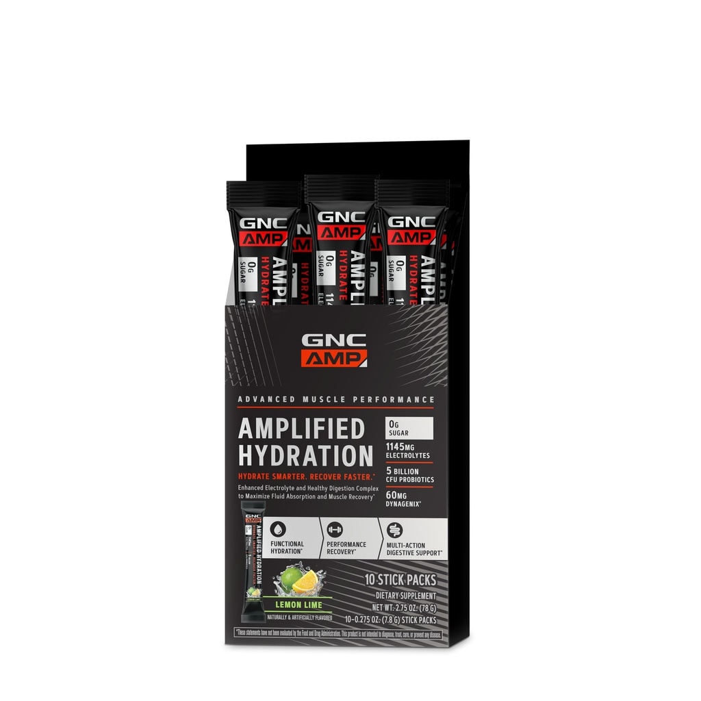 GNC AMP Amplified Hidracija Elektrolit v prahu pijača Mix 