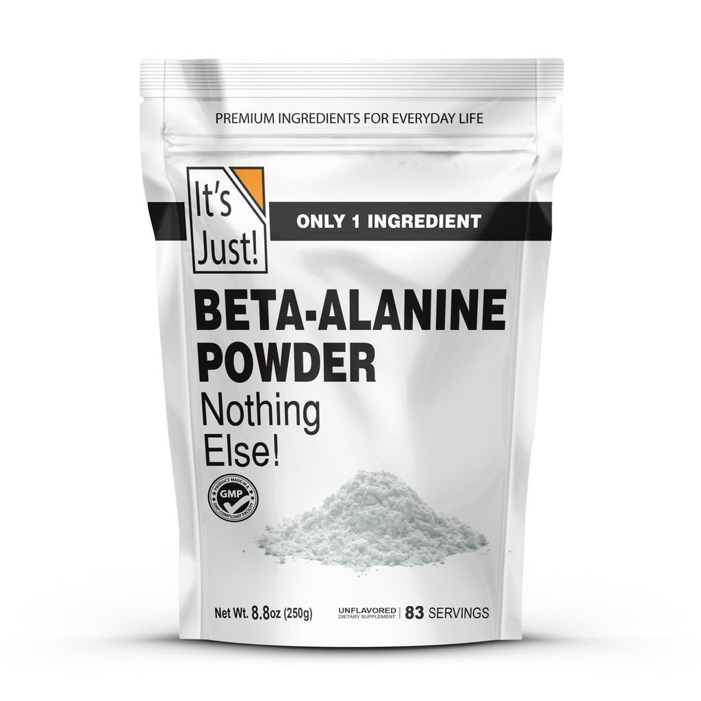 To je samo! - beta- alanin prašek, predworkout dodatek, 250g razsutem stanju, nearomatiziran, 3000mg na serviranje (250g / 83 Serving)