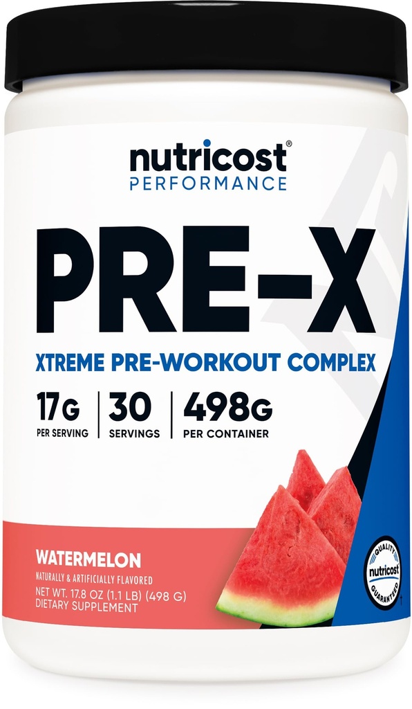 Nutricost pred treningom, lubenica, 30 Serving, vegetarijanski, ne-GMO in gluten brezplačno (Pre-X)