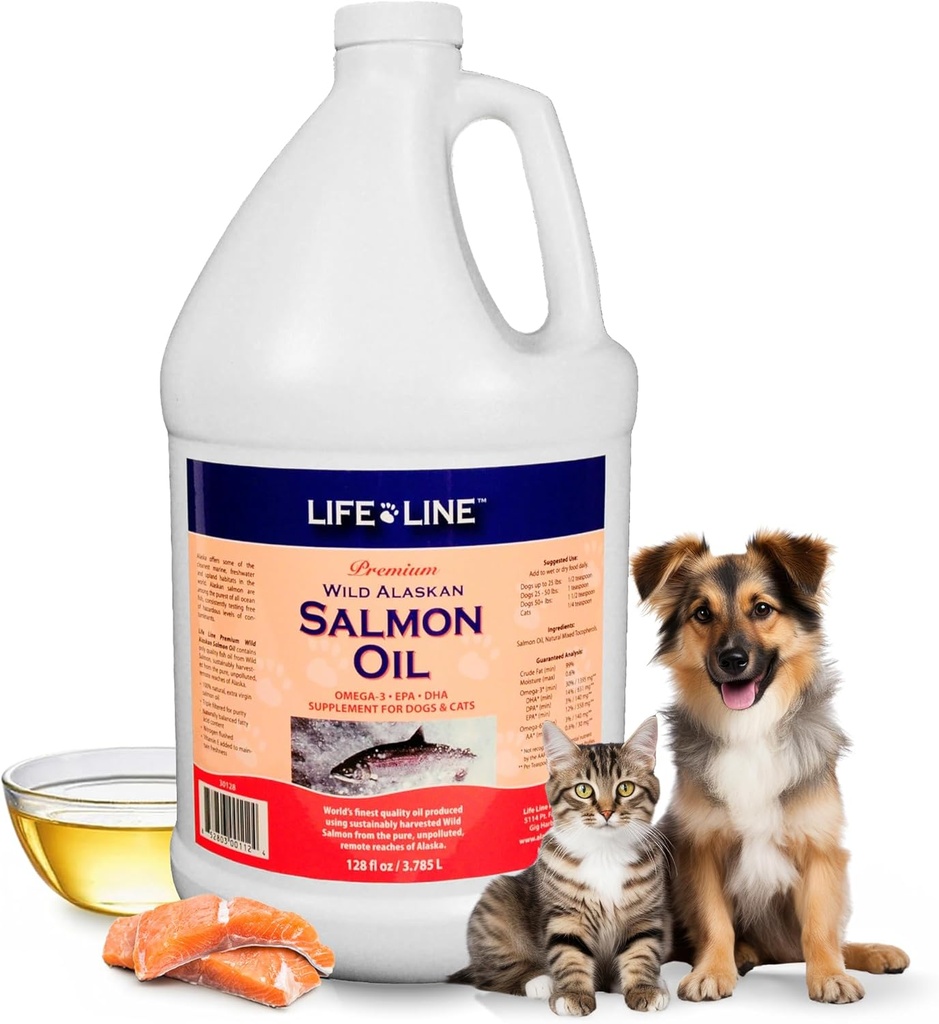 Life Line Wild Aljaski Salmon Oil za pse in mačke 