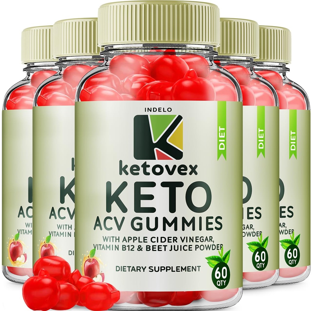 (5 Pack) Ketovex Keto BHB Gumies Napredna Formula, Ketovex BHB Upravljanje s težo ACV Gumies Mnenja, Ketovex ACV Keto Vex BHB Gummy Gomitas Ketosis, Ketovex Gumies, B12 (300 Gummies)