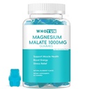 Magnezijev malat Gumies 1000mg, Izboljšana absorpcija Magnezijev Žvečilni dodatki z Malično kislino za energijo Boost & Muscle Health, 60 Count