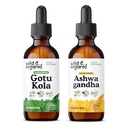 Wild & Organic Gotu Kola Tinkture 2 fl oz & Ashwagandha Tinkture 2 fl oz