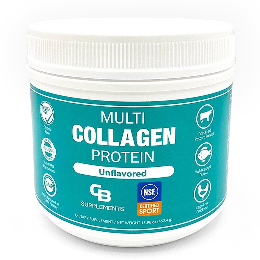 CB Dopolnila NSF Certified for Sport Multi Collagen Protein Powder kosti, kože, las, in skupno podporo 