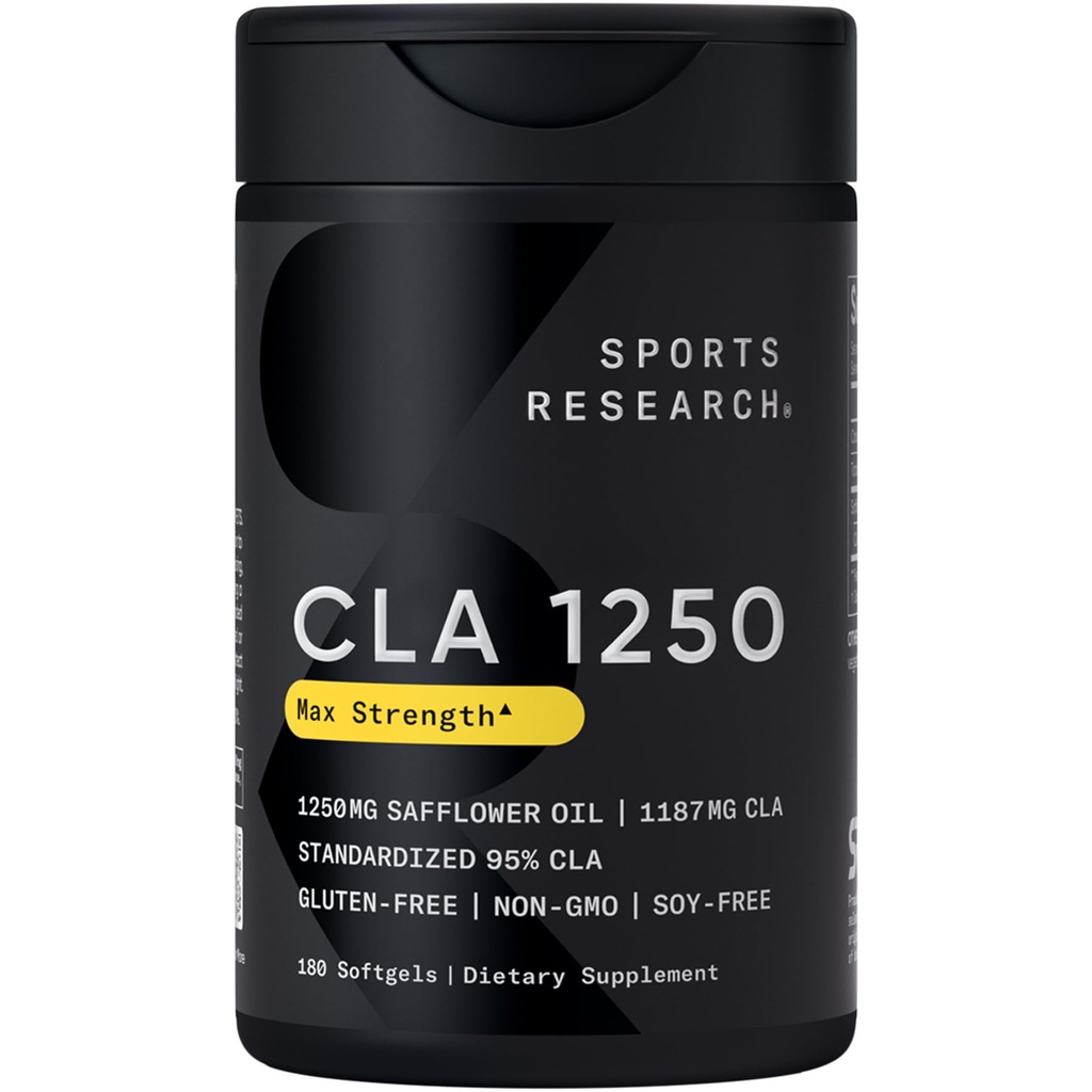 Športne raziskave CLA - 1250mg z aktivno konjugirano linolno kislino za moške in ženske 