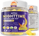 Melatonin 10mg Gumiji, nočna presnova Gumiji za odrasle, Crush Excess Hoarding Medtem ko počivate, spodbujati zdrave Zzzs, z magnezijem, Ashwagandha, 5-HTP, GABA, 100% brez zdravil, Sugar brezplačno,2Packs