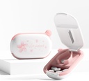 Bele majhne tablete Cutter Spliter z napravo za centriranje za majhne in majhne tablete, cuts vitamini tablete, Prenosni Exquisite tablete Crusher za žepki