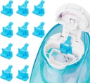 Silikonske slane komore Napolnjeni pribor Združljiv z Navage Nasal Care - Save Saltwater komore za enostavno delovanje (10 Pack-modra)