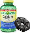 Spomladi - Valley Calcium 600 mg + Vitamin D 20 μg - 500 število z tedenske tablete Organizator GoodDealsHouse - Bone Health Dodatne tablete