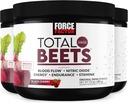 FORCE FACTOR Total Bees Superfood Beet Root Powder 3-Pack, Nitrati za podporo cirkulacijo, pretok krvi, dušikov oksid, energija, vzdržljivost, Stamina, Kardiovaskularno zdravje, 90 Servisi