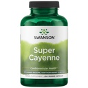 Swanson Super Cayenne - Zeliščni dodatek za spodbujanje zdravja srca, kroženje in pretok krvi - naravna formula w/Ginger Rhizome, Hawthorne Berry & Lecithin - (250 Veggie kapsul)