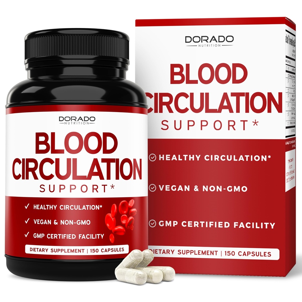 Krvni obtok Dodatki z Diosmin & More (150 kapsul) Krvni pretok Dodatki za moške in ženske - Pajek & Varicose Veins za podporo noge - Vegan & Non GSO - 3. stranka Tested - ZDA Made