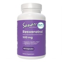 Sanar Naturals Resveratrol Dodatek 500 mg – Podpira zdravo staranje, kognitivne funkcije in zdravje srca - rastlina na osnovi Trans Resveratrol - Vegan, Non-GMO, 120 kapsul