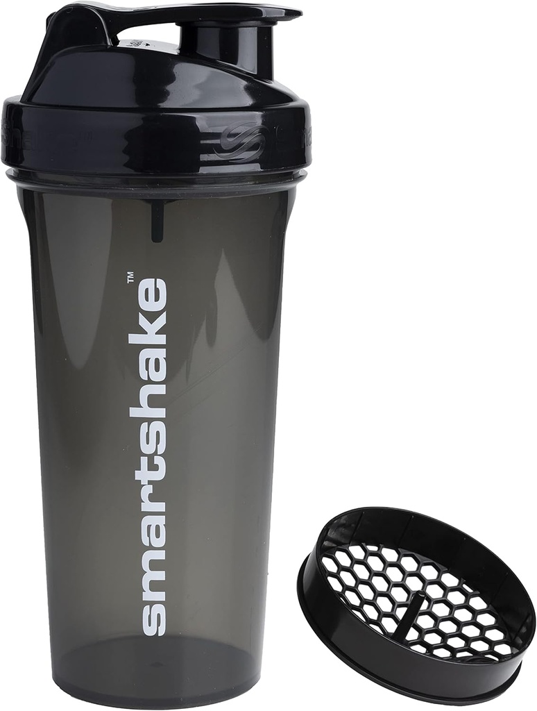 Smartshake Protein Shaker steklenička, (GLOSSY, črna)