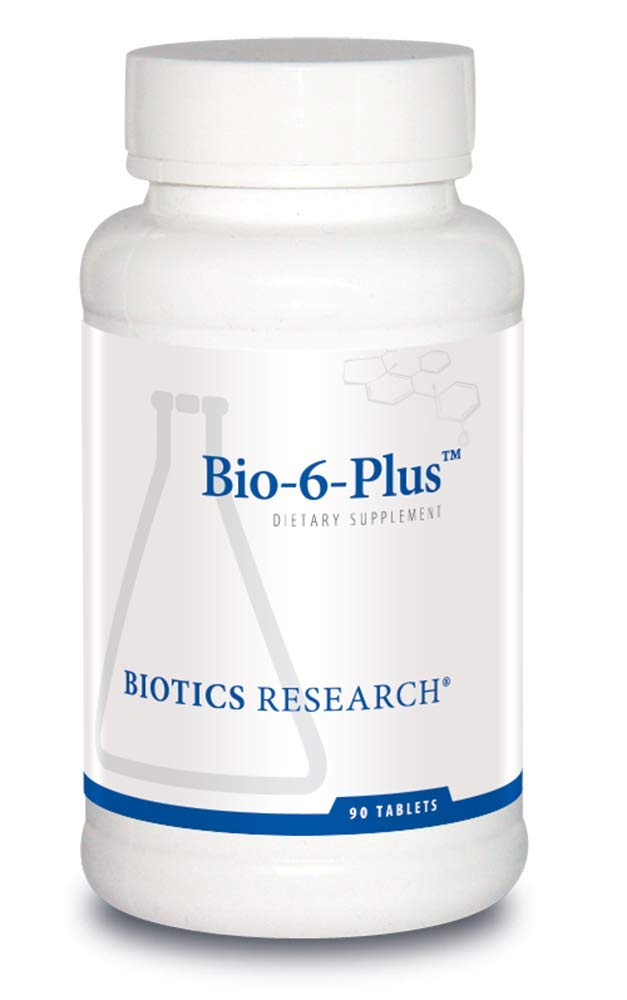 Biotics Research Bio 6 Plus Prebavna podpora, Podpira delovanje trebušne slinavke, 50.000 NF enot amilase, 9.300 NF enot lipaze, 50.000 NF enot Proteaze, trebušne slinavke in prebavnih encimov 90 tablet