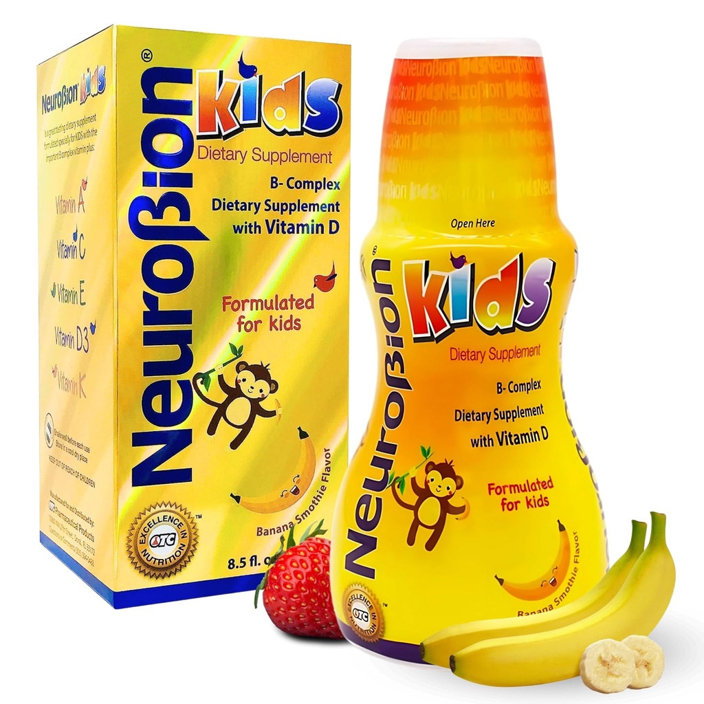 Neurobion Otroci B Kompleksni tekoči - močan zdrav multivitamin za otroke - 8,5 fl oz