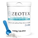Zeolit Detox Powder – Klinoptilolit Dodatek za popolno čiščenje telesa, Gut Health, Energija, Imunska in pH podpora 